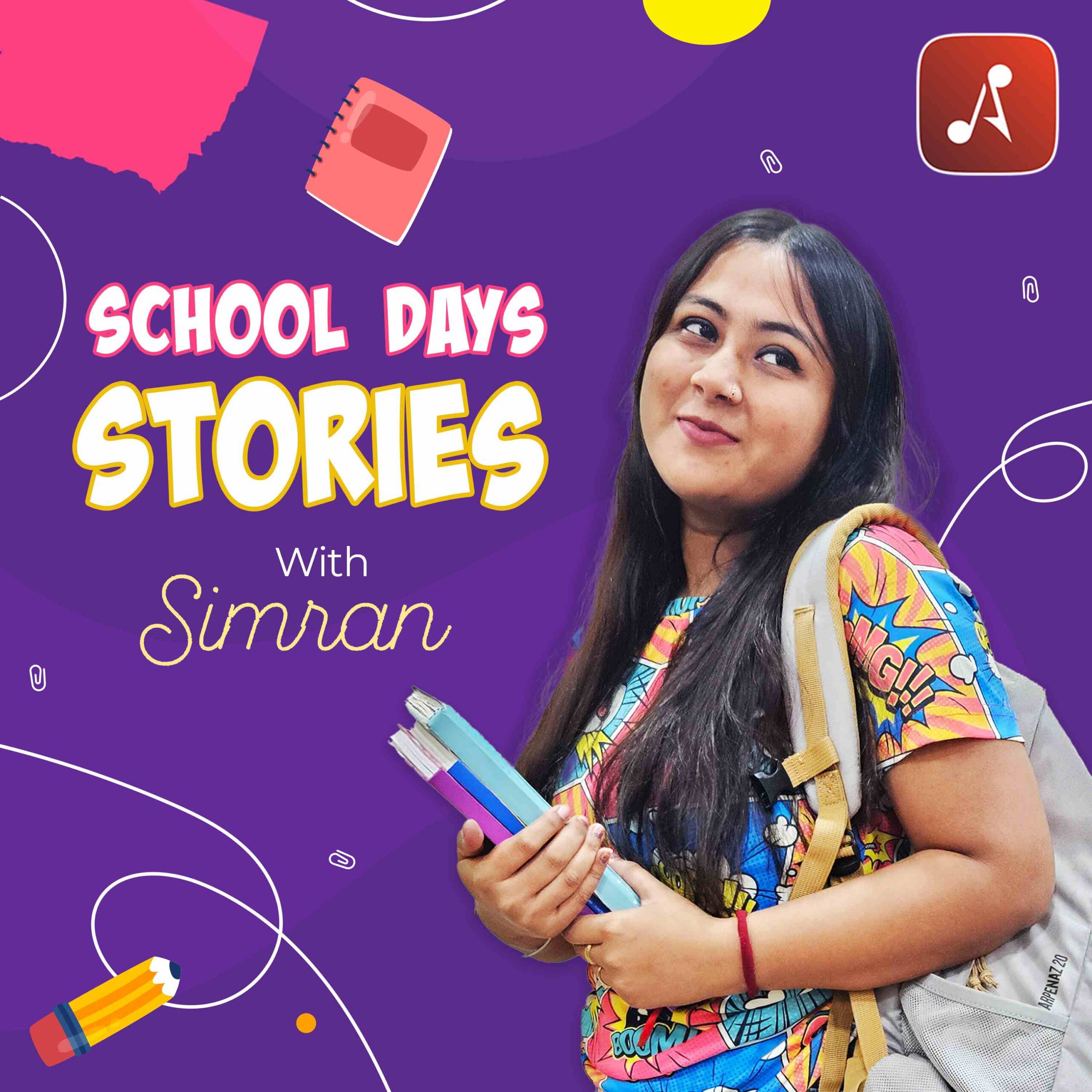 School Days Stories with Simran - Main Poster - 3000 X 3000